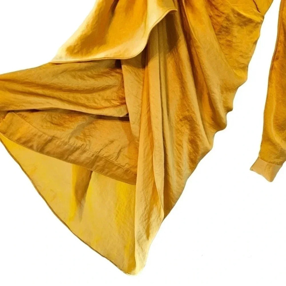 Lovers and Friends Revolve Ana One Shoulder Cocktail Dress Yellow Mustard Small. - Picture 10 of 15